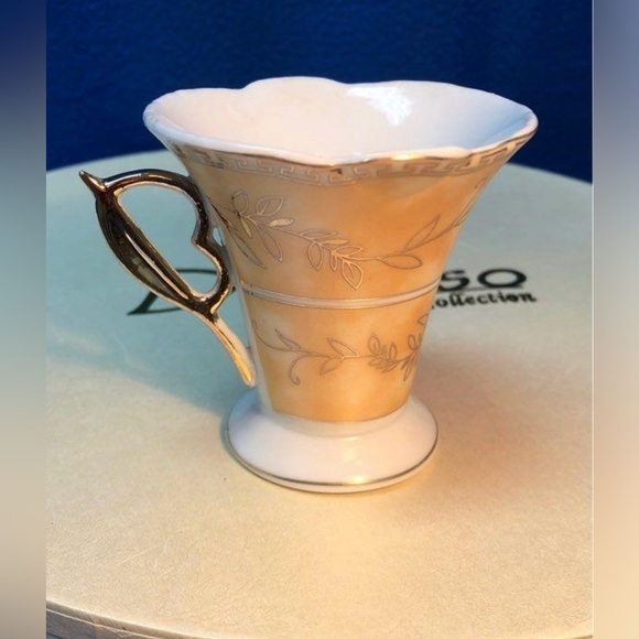 NIB D'Lusso Gold Design 12-Piece Home Collection Demitasse Espresso Set. NEW - Picture 5 of 11